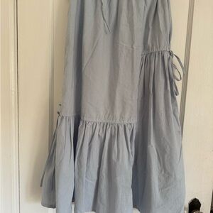 HIJULEZ~ museum skirt in sky blue